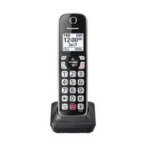 Cordless Phone Handset Accessory Compatible with KX-TGD86x Series Cordless Phone Systems - KX-TGDA86S (Black with Silver Trim) Cordless Phone Handset Accessory Compatible with KX-TGD86x Series Cordless Phone Systems - KX-TGDA86S (Black with Silver Trim)