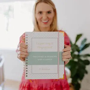 Expecting and Organized New Baby Planner Pregnancy Organizer and Checklist Journal for First-Time Moms 140+ Page Hardcover Keepsake by Expecting and Organized New Baby Planner Pregnancy Organizer and Checklist Journal for First-Time Moms 140+ Page Hardcover Keepsake by