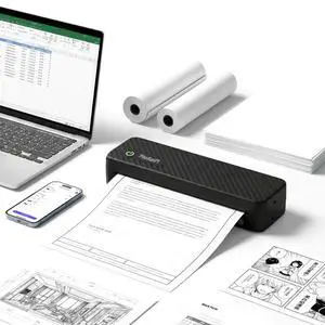 Portable Thermal Printer for Laptop, Inkless Bluetooth Printer Support 8.5" X 11" Letter & A4, with Phone Travel for Home Use Car Office School Portable Thermal Printer for Laptop, Inkless Bluetooth Printer Support 8.5" X 11" Letter & A4, with Phone Travel for Home Use Car Office School