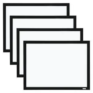Whiteboard, Dry Erase Board, Magnetic, 17" x 23", White Board, Black Frame, Includes Dry Erase Markers and Magnets, 4 Pack (MWDW1723M-BK) Whiteboard, Dry Erase Board, Magnetic, 17" x 23", White Board, Black Frame, Includes Dry Erase Markers and Magnets, 4 Pack (MWDW1723M-BK)