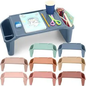 8 Pcs Kids Lap Desk Tray Bulk 19.7x9.6x7.1in Portable Lap Tray for Kids Plastic Table with Side Storage Space for Bed Classroom Laptop Children Car Activity Eating Floor (Multicolor) 8 Pcs Kids Lap Desk Tray Bulk 19.7x9.6x7.1in Portable Lap Tray for Kids Plastic Table with Side Storage Space for Bed Classroom Laptop Children Car Activity Eating Floor (Multicolor)