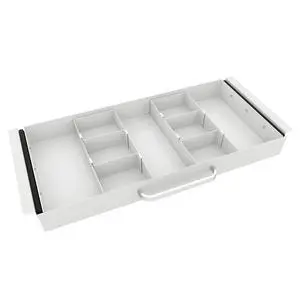 Large Size Under Desk Slide out Pencil Drawer White with Adjustable Space Divider Design for Storing Pencil and Office Accessories, Underdesk Pull out Tray Organizer Mounted for Sit Stand Workstation Large Size Under Desk Slide out Pencil Drawer White with Adjustable Space Divider Design for Storing Pencil and Office Accessories, Underdesk Pull out Tray Organizer Mounted for Sit Stand Workstation