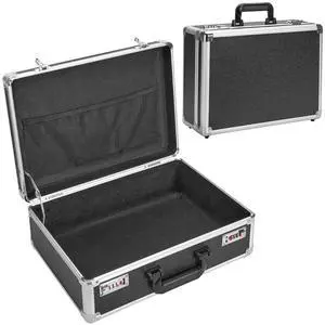 File Organizer Storage Box - 16.9 x 12.2 x 6.3 Inch Large, Portable Locking Storage Totes with Dual Combination Locks for Cash, Documents & Valuables - Black File Organizer Storage Box - 16.9 x 12.2 x 6.3 Inch Large, Portable Locking Storage Totes with Dual Combination Locks for Cash, Documents & Valuables - Black