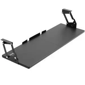 Large Under Desk 34 x 11 inch Computer Keyboard and Mouse Tray with Swinging Height Adjustment, 12 Settings, Platform Drawer for Typing, Black, MOUNT-KB34S Large Under Desk 34 x 11 inch Computer Keyboard and Mouse Tray with Swinging Height Adjustment, 12 Settings, Platform Drawer for Typing, Black, MOUNT-KB34S