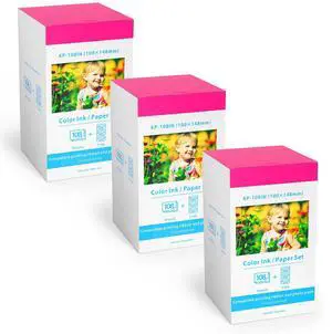 Compatible with Canon KP-108IN 9 Color Ink Cassette and 324 Sheets 4 x 6 Paper Glossy for CANON SELPHY CP1500 CP1300 CP1200 CP910 CP900 CP760 CP770 CP780 CP800, Photo Paper Compatible with Canon KP-108IN 9 Color Ink Cassette and 324 Sheets 4 x 6 Paper Glossy for CANON SELPHY CP1500 CP1300 CP1200 CP910 CP900 CP760 CP770 CP780 CP800, Photo Paper