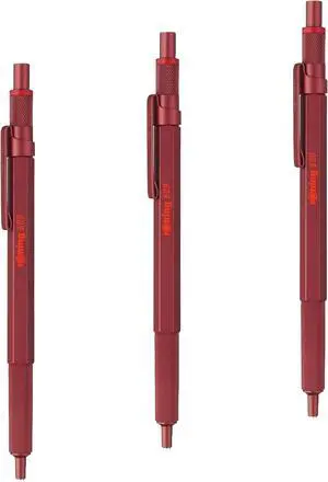600 Ballpoint Pen, Medium Point, Black Ink, Red Barrel, Refillable (Pack of 3) 600 Ballpoint Pen, Medium Point, Black Ink, Red Barrel, Refillable (Pack of 3)