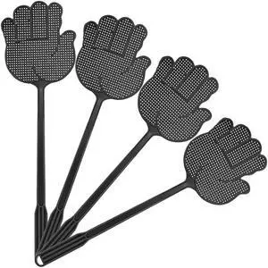 Heavy Duty Fly Swatter, Long Handle, Large swatting Surface, Easy to Catch, 4 Packs Heavy Duty Fly Swatter, Long Handle, Large swatting Surface, Easy to Catch, 4 Packs