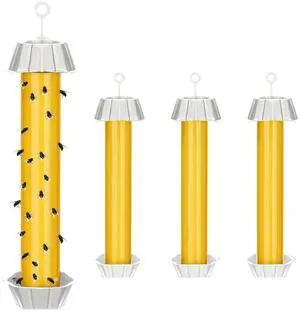 1 PCS Fly Trap Fly Stick Indoor Outdoor Long Lasting Adhesive Fly Catcher with Hanging Hook for Wasps Gnats Bugs Insects Moths Fruit Flies Mosquitoes Spiders Fleas 1 PCS Fly Trap Fly Stick Indoor Outdoor Long Lasting Adhesive Fly Catcher with Hanging Hook for Wasps Gnats Bugs Insects Moths Fruit Flies Mosquitoes Spiders Fleas