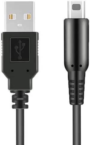 3DS USB Charger Cable, Power Charging Lead for Nintendo 3DS, 2DS, DSi - Black 3DS USB Charger Cable, Power Charging Lead for Nintendo 3DS, 2DS, DSi - Black