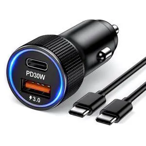 Car Charger USB C Car Phone Charger, Multi Port Cigarette Lighter Car Adapter for iPhone 17 16 15 Pro Max/14/13/12/11 Car Charger USB C Car Phone Charger, Multi Port Cigarette Lighter Car Adapter for iPhone 17 16 15 Pro Max/14/13/12/11