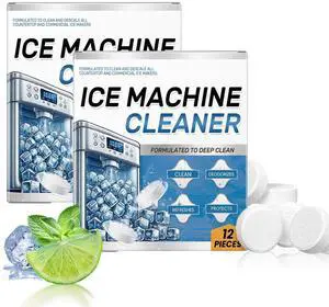 Ice Machine Cleaner Maker Descaler - 24 Ice Maker Cleaner Tablets, Compatible with Opal, Kitchenaid, Helps Remove Hard Wate Ice Machine Cleaner Maker Descaler - 24 Ice Maker Cleaner Tablets, Compatible with Opal, Kitchenaid, Helps Remove Hard Wate