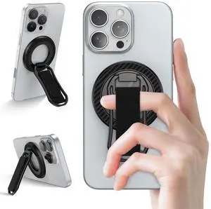Magnetic Phone Grip for Samsung S26 S25 Ultra MagSafe Kickstand Compatible with Finger Loop for Galaxy S26 Ultra S26+ S25+ S25 S24 FE S24+ A26 A36,Pixel, 4-in-1 Magnetic Finger Ring Grip Stand Holder Magnetic Phone Grip for Samsung S26 S25 Ultra MagSafe Kickstand Compatible with Finger Loop for Galaxy S26 Ultra S26+ S25+ S25 S24 FE S24+ A26 A36,Pixel, 4-in-1 Magnetic Finger Ring Grip Stand Holder
