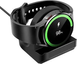 Charging Stand for Samsung Galaxy Watch 7/6/5/Ultra, Smart Watch Charger Bracket Holder with Cable Management Slot (Black) Charging Stand for Samsung Galaxy Watch 7/6/5/Ultra, Smart Watch Charger Bracket Holder with Cable Management Slot (Black)