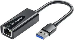 USB Ethernet Adapter, USB 3.0 to 10/100/1000 Gigabit Ethernet LAN Network Adapter Compatible with Nintendo, MacBook, Surface Pro, Notebook PC with Windows7/8/10, XP, Vista, Mac (TCC-S30A) USB Ethernet Adapter, USB 3.0 to 10/100/1000 Gigabit Ethernet LAN Network Adapter Compatible with Nintendo, MacBook, Surface Pro, Notebook PC with Windows7/8/10, XP, Vista, Mac (TCC-S30A)