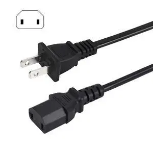 2 Prong AC Power Cord Compatible with Sony PS4 Pro/Xbox 360 Slim/Xbox One/Xbox 360 E, 6 Ft Power Cable Replacement 2 Prong AC Power Cord Compatible with Sony PS4 Pro/Xbox 360 Slim/Xbox One/Xbox 360 E, 6 Ft Power Cable Replacement
