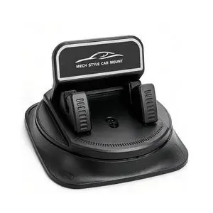Adhesive Dashboard Car Phone Holder 360 Degree Rotation, Anti-Slip Silicone Base & Spring Clip for Hands-Free Navigation, Compatible with iPhone and Android Phones 4-7 Inches, Black Adhesive Dashboard Car Phone Holder 360 Degree Rotation, Anti-Slip Silicone Base & Spring Clip for Hands-Free Navigation, Compatible with iPhone and Android Phones 4-7 Inches, Black