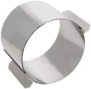 2.36-4" Adjustable Round Cake Mold, Stainless Steel Baking Ring with Clips 2.36-4" Adjustable Round Cake Mold, Stainless Steel Baking Ring with Clips