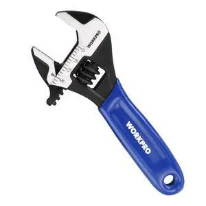 4-Inch Mini Adjustable Wrench, Cr-V Steel Wide Jaw Black Oxide Wrench for Small Nuts, Metric & SAE Scales, for Home, Workshop and DIY 4-Inch Mini Adjustable Wrench, Cr-V Steel Wide Jaw Black Oxide Wrench for Small Nuts, Metric & SAE Scales, for Home, Workshop and DIY