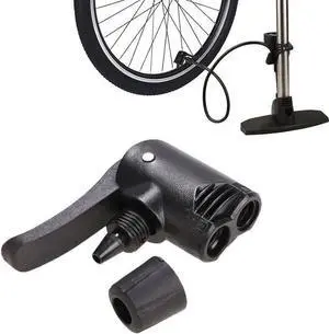 Black Pump Adapter Valve, 3 in 1 Replacement Dual Head Air Pump Adapter Valve Bicycle Bike Cycle Tyre Tube Pump AdapterBike Floor Pumps Black Pump Adapter Valve, 3 in 1 Replacement Dual Head Air Pump Adapter Valve Bicycle Bike Cycle Tyre Tube Pump AdapterBike Floor Pumps