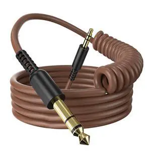 6.35mm to 3.5mm 6.6-9.8FT Stereo Adapter Cable Compatible with AMPs, Electronic Keyboards, Mixers, Guitars and Pro10/Pro30/Pro50 Headphones of OneOdio-Brown 6.35mm to 3.5mm 6.6-9.8FT Stereo Adapter Cable Compatible with AMPs, Electronic Keyboards, Mixers, Guitars and Pro10/Pro30/Pro50 Headphones of OneOdio-Brown
