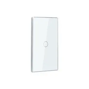 Smart Switch Aluminum Frame,Need Neutral Wire,White 1 Button Smart Switch Aluminum Frame,Need Neutral Wire,White 1 Button