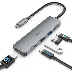 USB C Hub Multiport Adapter 5 in 1, 4K USBC to HDMI Dongle with 100W PD, 5Gbps USB-A 3.0, USB-C Data, USB C Splitter Docking Station for MacBook Neo/Pro/Air, iPad, XPS, Surface Laptop USB C Hub Multiport Adapter 5 in 1, 4K USBC to HDMI Dongle with 100W PD, 5Gbps USB-A 3.0, USB-C Data, USB C Splitter Docking Station for MacBook Neo/Pro/Air, iPad, XPS, Surface Laptop