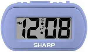 Digital Alarm Clock Tactile Case with Soft Rubberized Finish - Battery Operated Blue Backlight on Demand Ascending Alarm Easy to Use Lavender Digital Alarm Clock Tactile Case with Soft Rubberized Finish - Battery Operated Blue Backlight on Demand Ascending Alarm Easy to Use Lavender