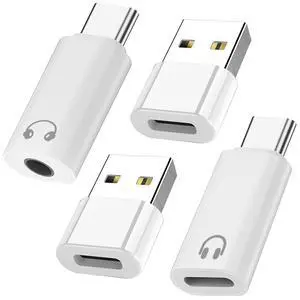 USB C to Lightning Headphone Adapter, USB C to 3.5mm Audio Adapter USB C to Lightning Headphone Adapter, USB C to 3.5mm Audio Adapter