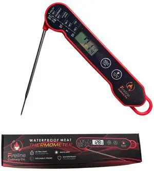 Ultra Fast Waterproof Thermometer with Backlight, Foldable Probe & Magnetic Back Commercial-Grade Instant Read for Grilling, Cooking, BBQ, Smoker, Kitchen Use Ultra Fast Waterproof Thermometer with Backlight, Foldable Probe & Magnetic Back Commercial-Grade Instant Read for Grilling, Cooking, BBQ, Smoker, Kitchen Use