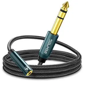1/4 to 1/8 Headphone Adapter, 4 Feet 6.35mm Male to 3.5mm Female TRS Stereo Audio Jack Adapter Cable for Mixer Guitar Amp Piano Keyboard Amplifier Headphone Speaker (4Ft/1.2M) 1/4 to 1/8 Headphone Adapter, 4 Feet 6.35mm Male to 3.5mm Female TRS Stereo Audio Jack Adapter Cable for Mixer Guitar Amp Piano Keyboard Amplifier Headphone Speaker (4Ft/1.2M)
