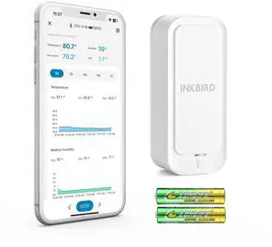 ITH-11-B Indoor Outdoor Thermometer Hygrometer Mini Bluetooth Refrigerator Thermometer IP65 Waterproof with APP Notification Alert 2 Years Free Data Storage Export ITH-11-B Indoor Outdoor Thermometer Hygrometer Mini Bluetooth Refrigerator Thermometer IP65 Waterproof with APP Notification Alert 2 Years Free Data Storage Export