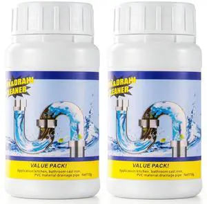 Sink Drain Cleaner Powder,Pipeline Dredging Agent Powder Fast Foaming Clog Remover & Preventive Maintenance for Kitchen Sinks, Bathroom Showers & Toilets,Clogged Drain Remover (220g) Sink Drain Cleaner Powder,Pipeline Dredging Agent Powder Fast Foaming Clog Remover & Preventive Maintenance for Kitchen Sinks, Bathroom Showers & Toilets,Clogged Drain Remover (220g)