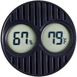 Mini Digital Hygrometer & Thermometer for Humidors Indoor/Outdoor Temperature & Humidity Gauge for Greenhouse, Incubator, Reptile Terrarium & Jars, °F/°CPack of 1 Mini Digital Hygrometer & Thermometer for Humidors Indoor/Outdoor Temperature & Humidity Gauge for Greenhouse, Incubator, Reptile Terrarium & Jars, °F/°CPack of 1