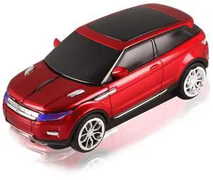 Cool SUV Car Shaped Wireless Mouse 1600 DPI Optical Cordless Mice with USB Receiver for Office School Travel for PC Computer Laptop Gift (Red-1 Pack) Cool SUV Car Shaped Wireless Mouse 1600 DPI Optical Cordless Mice with USB Receiver for Office School Travel for PC Computer Laptop Gift (Red-1 Pack)
