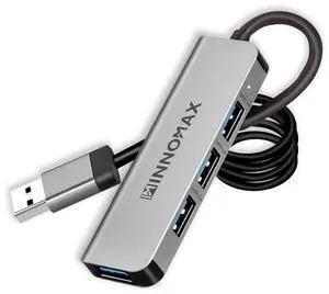 USB Hub 4 Ports, 3.9 Feet Cable, Aluminum 4-Port USB 3.0 Data Hub USB Expander Splinter for Laptop, PC, Flash Drive, Mobile HDD, Printer, Camera, Mouse, Keyboard USB Hub 4 Ports, 3.9 Feet Cable, Aluminum 4-Port USB 3.0 Data Hub USB Expander Splinter for Laptop, PC, Flash Drive, Mobile HDD, Printer, Camera, Mouse, Keyboard