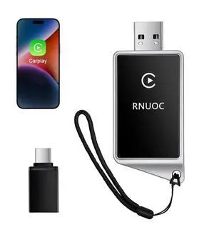 Wireless CarPlay Adapter for Apple iPhone - Zero Lag, Plug-and-Play Auto Connect WIFI & Bluetooth Control for Cars | Turns Factory Wired CarPlay to Wireless, from iOS 10+ to Screen w/USB C Car Adapter Wireless CarPlay Adapter for Apple iPhone - Zero Lag, Plug-and-Play Auto Connect WIFI & Bluetooth Control for Cars | Turns Factory Wired CarPlay to Wireless, from iOS 10+ to Screen w/USB C Car Adapter
