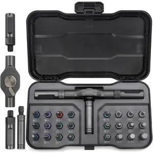 24 in 1 Magnetic Ratchet Screwdriver Set,Mini Switchable Screwdriver Set with Detachable Ratchet Handle,Portable Repair Driver for Furniture Computer Bicycle Electronics Home Improvement 24 in 1 Magnetic Ratchet Screwdriver Set,Mini Switchable Screwdriver Set with Detachable Ratchet Handle,Portable Repair Driver for Furniture Computer Bicycle Electronics Home Improvement