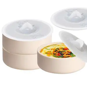 3 Pack Silicone Egg Poacher with Lids, Air Fryer Egg Molds Reusable Nonstick Egg Bites Pan Microwave Egg Cooker, Silicone Egg Cup for Microwavable Egg Stovetop Instan Pot Egg Poaching Sous 3 Pack Silicone Egg Poacher with Lids, Air Fryer Egg Molds Reusable Nonstick Egg Bites Pan Microwave Egg Cooker, Silicone Egg Cup for Microwavable Egg Stovetop Instan Pot Egg Poaching Sous