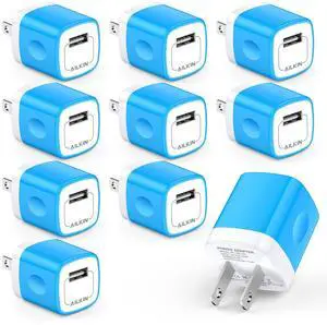 USB Wall Charger 10 Pack, 5V 1A Single Port USB-A Power Plug Charging Block USB Wall Charger 10 Pack, 5V 1A Single Port USB-A Power Plug Charging Block