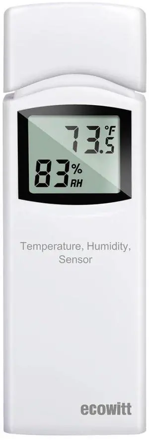 WN32(WH32) Wireless Outdoor Temperature and Humidity Sensor, Thermometer and Hygrometer Gauge with LCD Display, Default Degree Fahrenheit, Remote App Monitoring WN32(WH32) Wireless Outdoor Temperature and Humidity Sensor, Thermometer and Hygrometer Gauge with LCD Display, Default Degree Fahrenheit, Remote App Monitoring