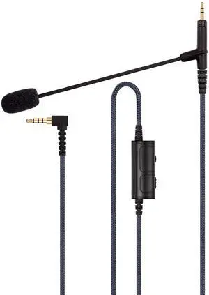 Cable Boom Microphone - Volume Control for PlayStation PS4 or Xbox One Controller, PC - Boompro Gaming Mic Compatible with Audio Technica ATH-M50x, ATH-M40x, ATH-M70x Headphones 150CM Cable Boom Microphone - Volume Control for PlayStation PS4 or Xbox One Controller, PC - Boompro Gaming Mic Compatible with Audio Technica ATH-M50x, ATH-M40x, ATH-M70x Headphones 150CM