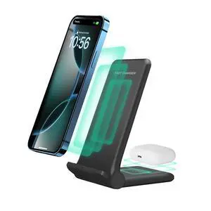 2 in 1 Wireless Charger,Foldable 20W Fast Wireless Charging Stand Compatible with iPhone 17/16/16 Pro/15/14/X/AirPods,Dual Phone Induction Charge Station for Samsung,Pixel,Xperia,LG(No Plug) 2 in 1 Wireless Charger,Foldable 20W Fast Wireless Charging Stand Compatible with iPhone 17/16/16 Pro/15/14/X/AirPods,Dual Phone Induction Charge Station for Samsung,Pixel,Xperia,LG(No Plug)