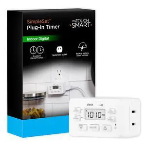 Simple Set 2-On/Off Indoor Digital Plug-in Bar Timer Simple Set 2-On/Off Indoor Digital Plug-in Bar Timer