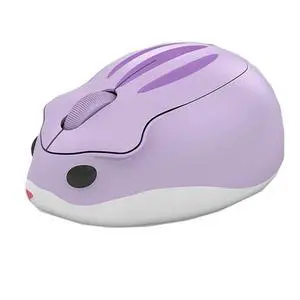 2.4GHz Wireless Cute Hamster Shape Less Noice Portable Mobile Optical 1200DPI USB Mice Cordless Mouse for PC Laptop Computer Notebook MacBook Kids Girl Gift (Purple) 2.4GHz Wireless Cute Hamster Shape Less Noice Portable Mobile Optical 1200DPI USB Mice Cordless Mouse for PC Laptop Computer Notebook MacBook Kids Girl Gift (Purple)