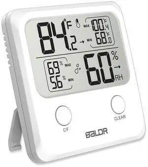 ALDR Digital Humidity Sensor & Thermometer - Indoor Room Monitor, Wireless Temperature & Humidity Gauge ALDR Digital Humidity Sensor & Thermometer - Indoor Room Monitor, Wireless Temperature & Humidity Gauge