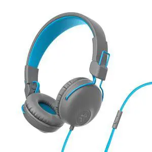Studio on-Ear Wired Headphones with 40mm Neodymium Drivers and C3 Sound, Gray/Blue Studio on-Ear Wired Headphones with 40mm Neodymium Drivers and C3 Sound, Gray/Blue