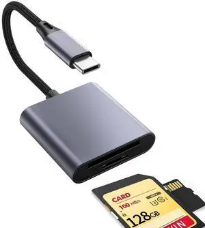 1PCS USB C to SD Card Reader, Supports SD and TF Memory Cards 1PCS USB C to SD Card Reader, Supports SD and TF Memory Cards