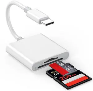 Apple MFi Certified 2-in-1 USB C to SD/TF Card Reader for iPhone 17 16 15 Apple MFi Certified 2-in-1 USB C to SD/TF Card Reader for iPhone 17 16 15