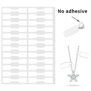 White Jewelry Price Labels,Any Pen Will not be Smeared,No Glue in the Middle Folding Part,Suitable for Jewelry handicrafts,etc. (600 PCS,1 Bag) White Jewelry Price Labels,Any Pen Will not be Smeared,No Glue in the Middle Folding Part,Suitable for Jewelry handicrafts,etc. (600 PCS,1 Bag)