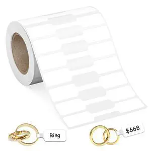 500Pcs Jewelry Price Tags Stickers Roll for Necklace Ring Display Labels, Rectangular Self Adhesive Indentification Tags, AveneMark Pricemarker Labels Accessories Display Paper (500Pcs Price Tag) 500Pcs Jewelry Price Tags Stickers Roll for Necklace Ring Display Labels, Rectangular Self Adhesive Indentification Tags, AveneMark Pricemarker Labels Accessories Display Paper (500Pcs Price Tag)